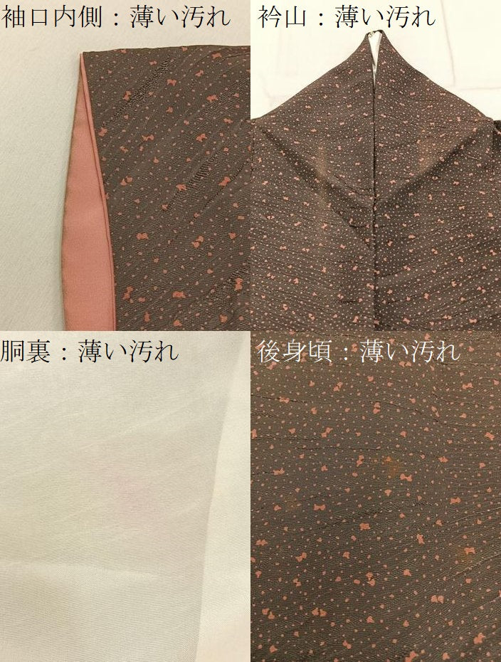 平和屋着物■訪問着 あられ文 正絹 逸品 BAAY6425hj
