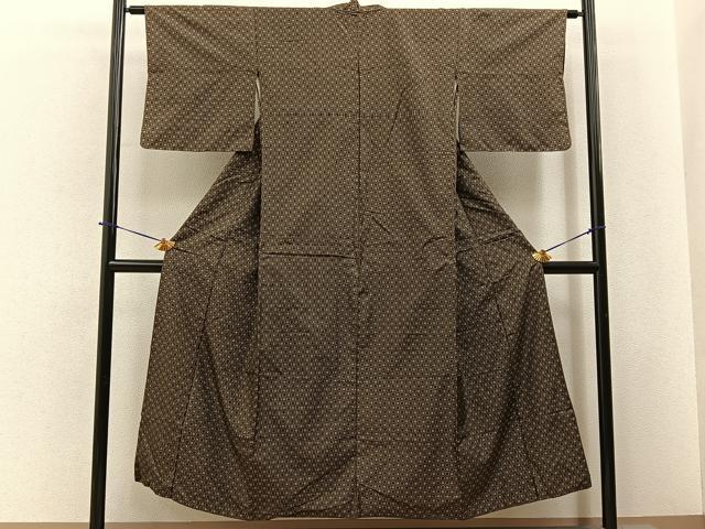 平和屋着物■本場大島紬 吉祥文 正絹 逸品 BAAY6428hj
