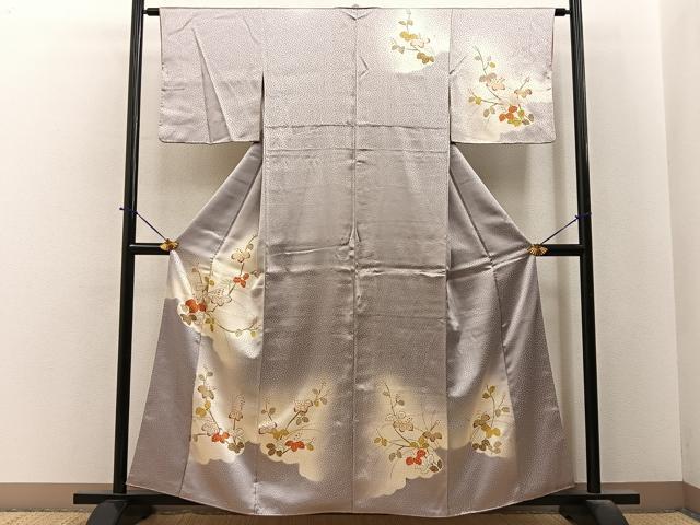 平和屋着物■訪問着 桐 暈し染め 金彩 正絹 逸品 BAAY6435hj