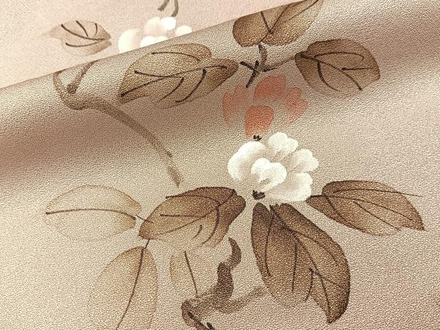 平和屋着物■訪問着 手描き 枝花文 暈し染め 正絹 逸品 BAAY6436hj