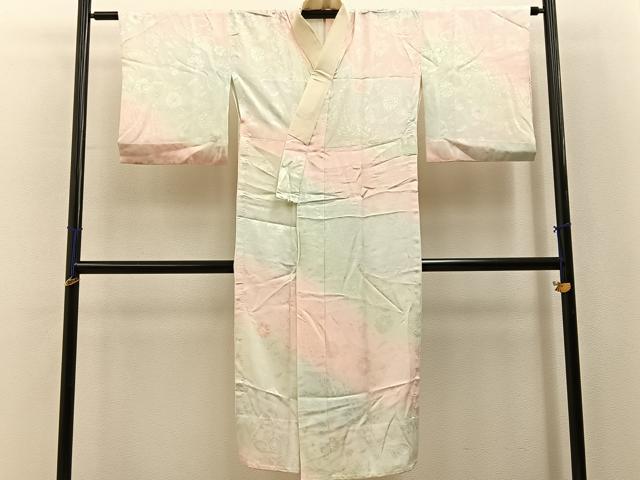 平和屋着物■長襦袢 無双仕立て 辻が花地紋 暈し染め やまと誂製 正絹 逸品 BAAY6441hj