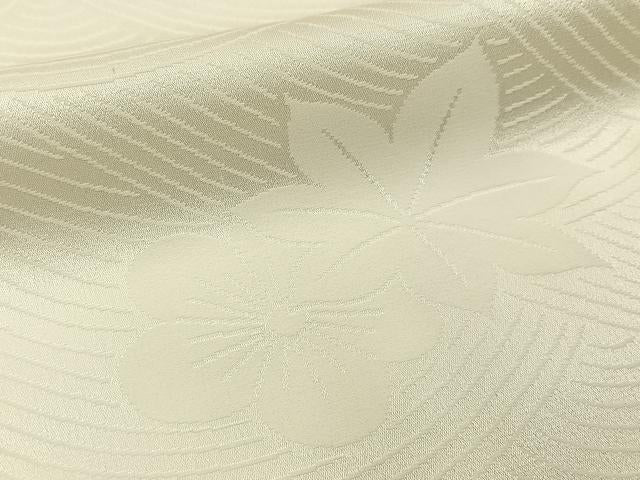 平和屋着物■長襦袢 袷 梅楓地紋 正絹 逸品 未使用 BAAY6442hj