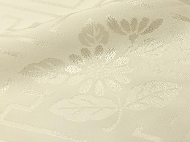 平和屋着物■長襦袢 無双仕立て 花地紋 正絹 逸品 BAAY6448hj