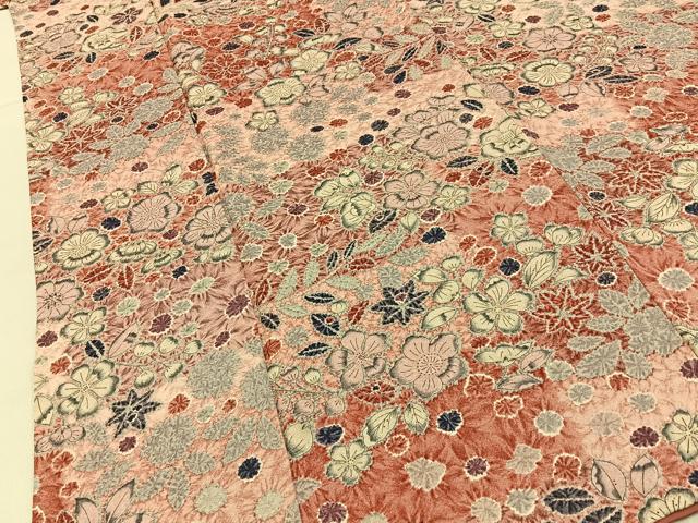 平和屋着物■上質な小紋 辻が花 正絹 逸品 未使用 BAAY6464hj