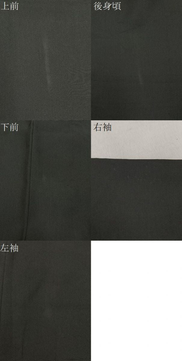 平和屋着物●男性 黒紋付 正絹 逸品 BAAY6466hj