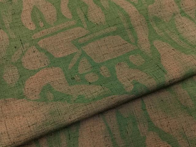 平和屋着物■上質な紬 胴抜き仕立て 風景文 ロング丈 正絹 逸品 BAAY6469hj