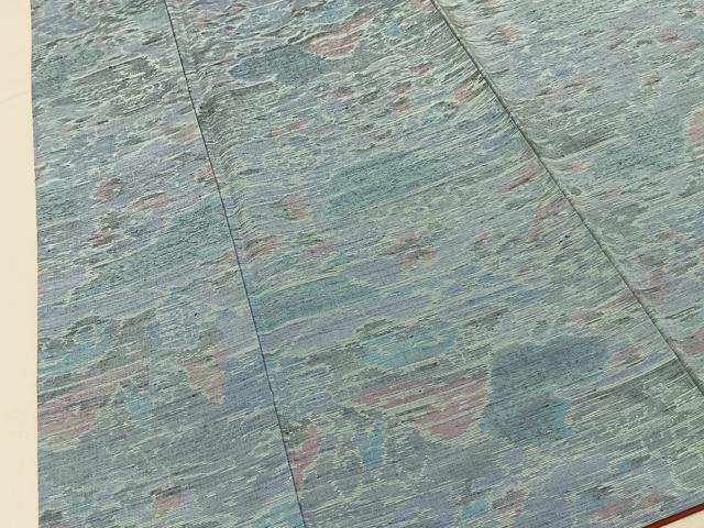 平和屋着物■上質な紬 遠山風景文 正絹 逸品 BAAY6471hj