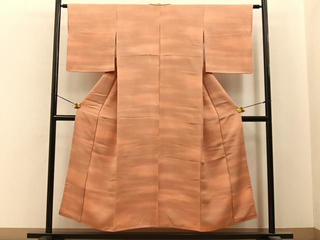 平和屋着物■上質な小紋 霞文 暈し染め 正絹 逸品 BAAY6493hj