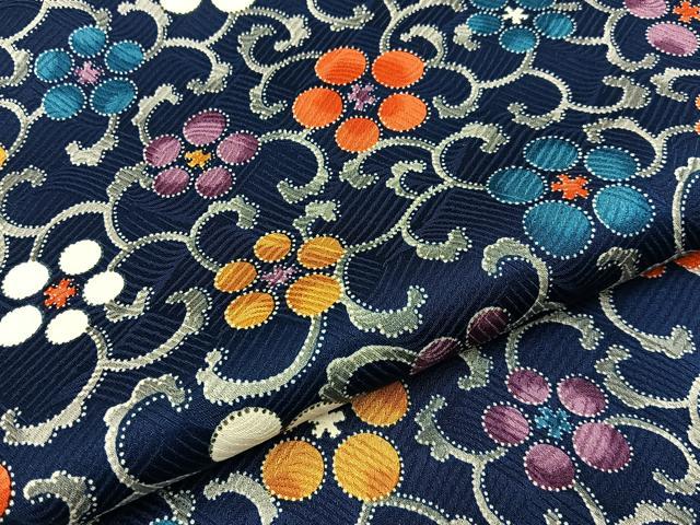 平和屋着物■上質な小紋 梅唐草文 正絹 逸品 BAAY6494hj