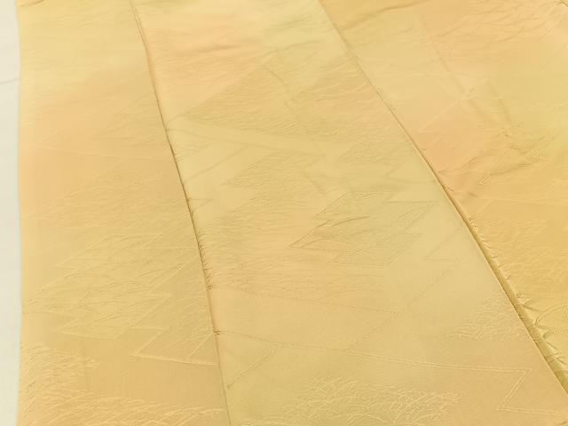 平和屋着物■上質な小紋 松皮菱芝草文 暈し染め 正絹 逸品 BAAY6509hj