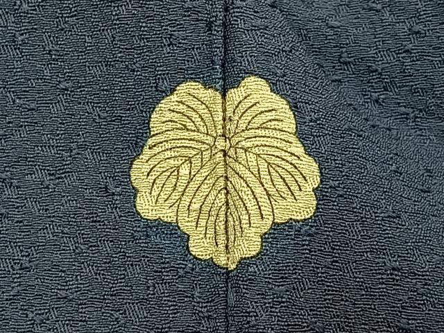 平和屋着物■上質な色無地 鉄御納戸色 正絹 逸品 BAAY6515hj