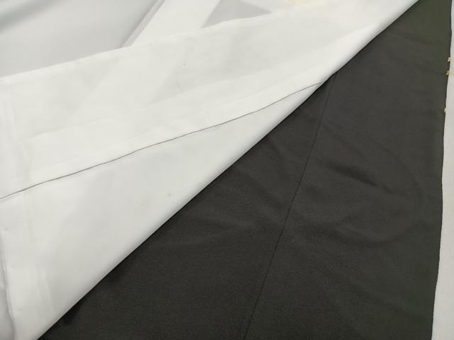平和屋着物■豪華黒留袖 総刺繍 飛鶴屏風松文 金糸 正絹 逸品 BAAY6525hj