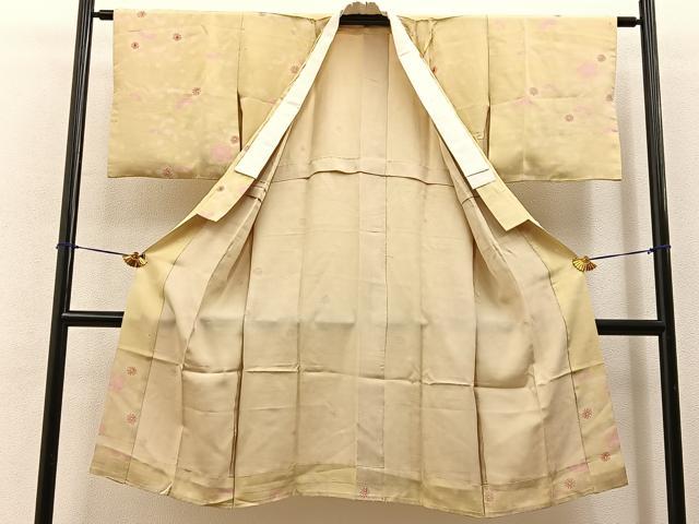 平和屋着物■長襦袢 無双仕立て 梅 正絹 逸品 BAAY6527hj