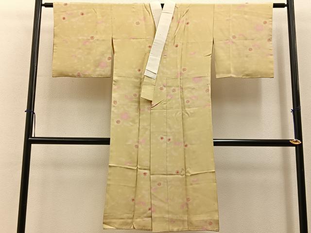 平和屋着物■長襦袢 無双仕立て 梅 正絹 逸品 BAAY6527hj