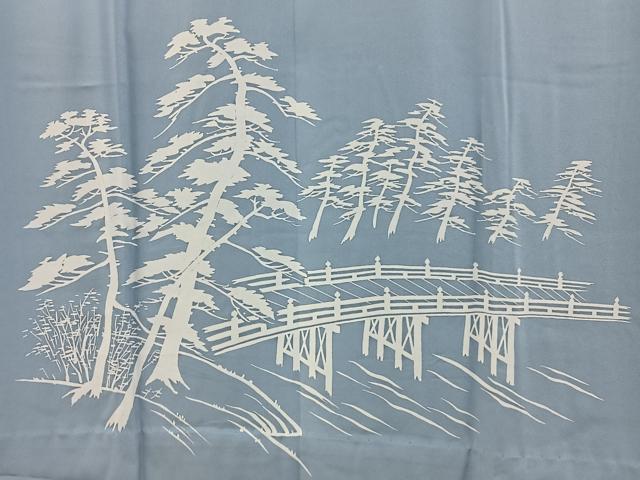 平和屋着物■男性 長襦袢 無双仕立て 大名行列 金彩 正絹 逸品 BAAY6529hj