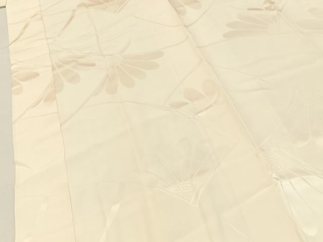 平和屋着物■長襦袢 袷 菊地紋 正絹 逸品 未使用 BAAY6538hj