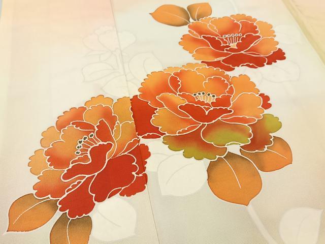 平和屋着物■訪問着 草花文 暈し染め 正絹 逸品 BAAY6546hj
