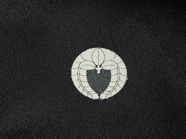 平和屋着物■豪華黒留袖 花鳥文 金彩 正絹 逸品 BAAY6548hj