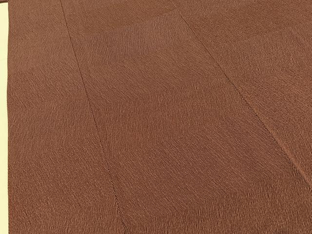 平和屋着物■上質な小紋 横段斜線文 正絹 逸品 BAAY6554hj