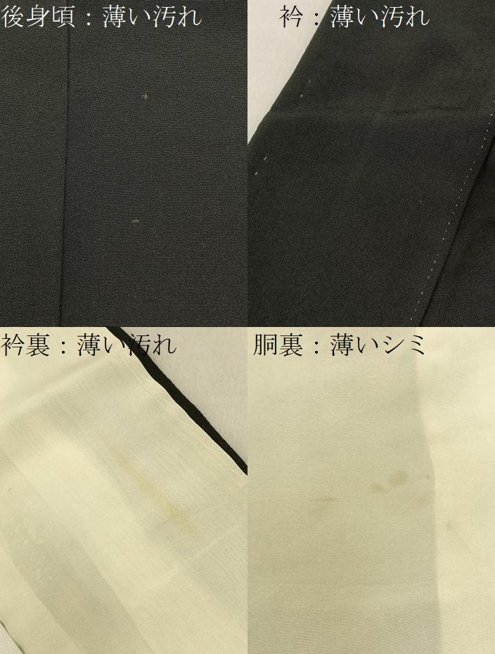 平和屋着物■豪華黒留袖 友禅 作家物 尾長鶏流水花文 正絹 逸品 BAAY6555hj