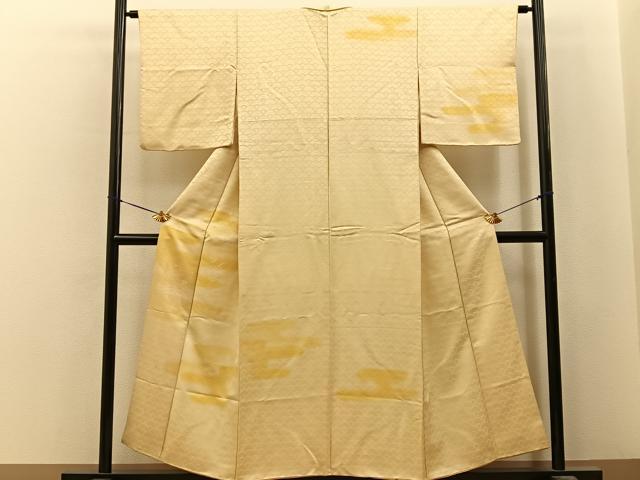平和屋着物■訪問着 源氏車文 暈し染め 銀通し地 やまと誂製 正絹 逸品 BAAY6565hj