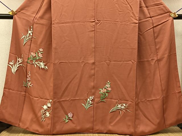 平和屋着物■訪問着 草花文 正絹 逸品 BAAY6569hj