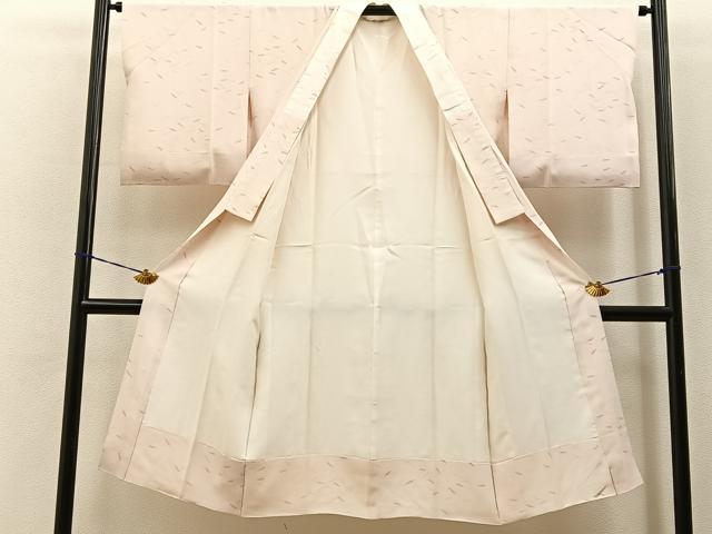 平和屋着物■長襦袢 袷 成り物 唐辛子 正絹 逸品 BAAY6587hj