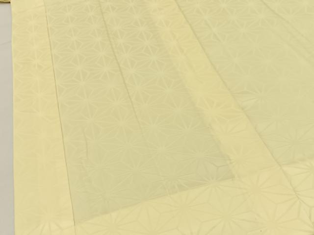 平和屋着物■長襦袢 無双仕立て 麻の葉地紋 正絹 逸品 BAAY6590hj