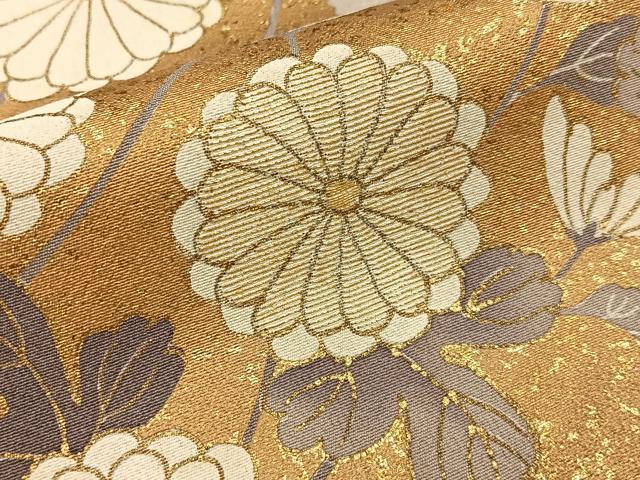平和屋着物■豪華黒留袖 刺繍 菊 金彩 正絹 逸品 BAAY6599hj