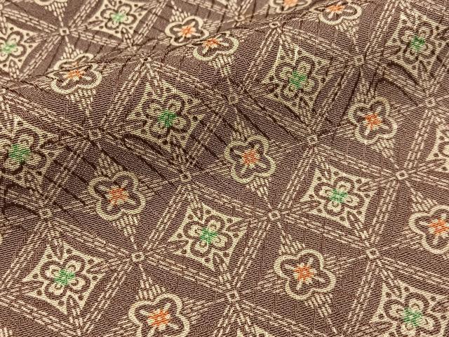 平和屋着物■上質な小紋 七宝花文 正絹 逸品 BAAY6614hj