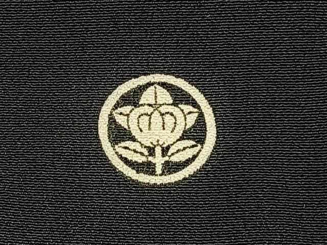 平和屋着物■豪華黒留袖 駒刺繍 鏡裏貝桶花文 金彩 正絹 逸品 BAAY6619hj