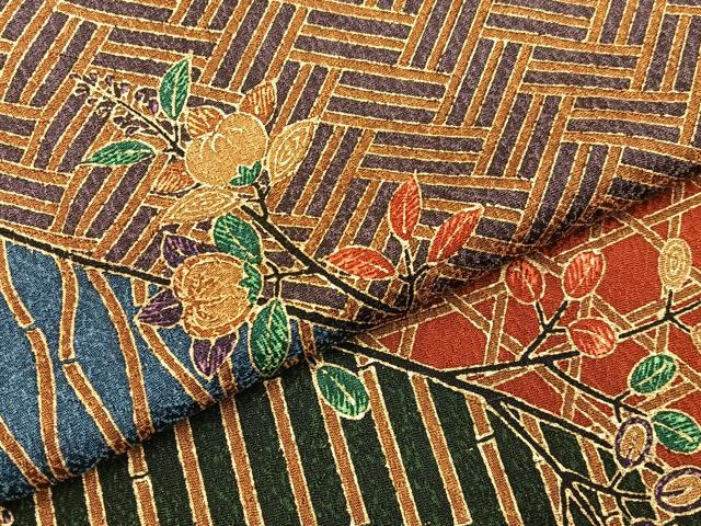 平和屋着物■日本のきもの研究家 三田村環 小紋 吉祥花文 金彩 正絹 逸品 未使用 BAAY6626hj