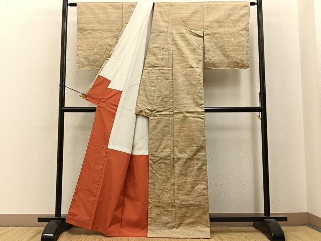 平和屋着物■本場大島紬 霞文 証紙付き 正絹 逸品 未使用 BAAY6643hj