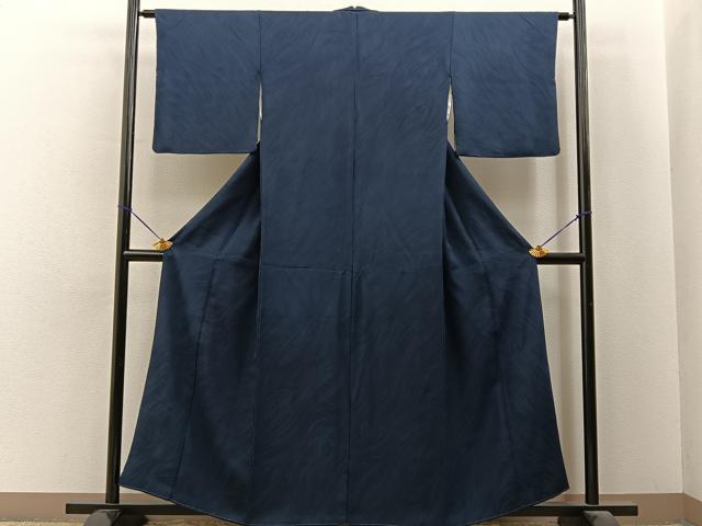 平和屋着物■上質な色無地 流水地紋 褐返色 正絹 逸品 BAAY6694hj