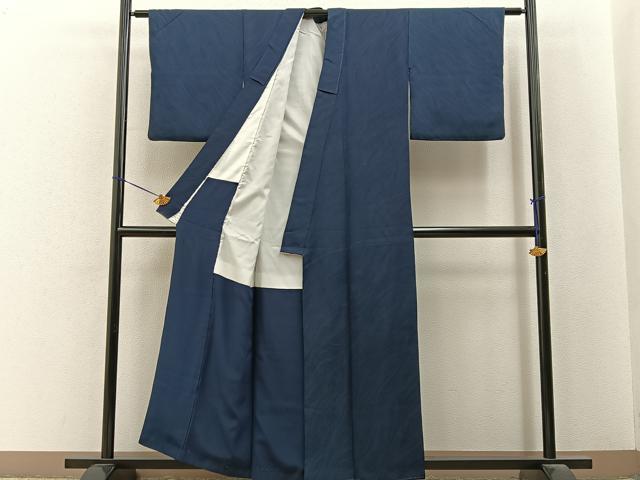 平和屋着物■上質な色無地 流水地紋 褐返色 正絹 逸品 BAAY6694hj