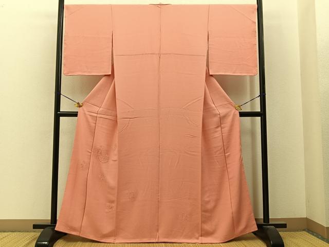 平和屋着物■中国三大刺繍 スワトウ刺繍 無地絵羽訪問着 宝相華 東雲色 正絹 逸品 未使用 BAAY6696hj