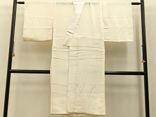平和屋着物■長襦袢 無双仕立て 鳥の子色 正絹 逸品 BAAY6698hj
