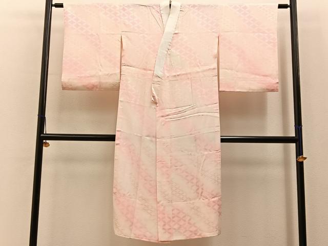 平和屋着物■長襦袢 無双仕立て 七宝地紋 暈し染め 正絹 逸品 BAAY6703hj