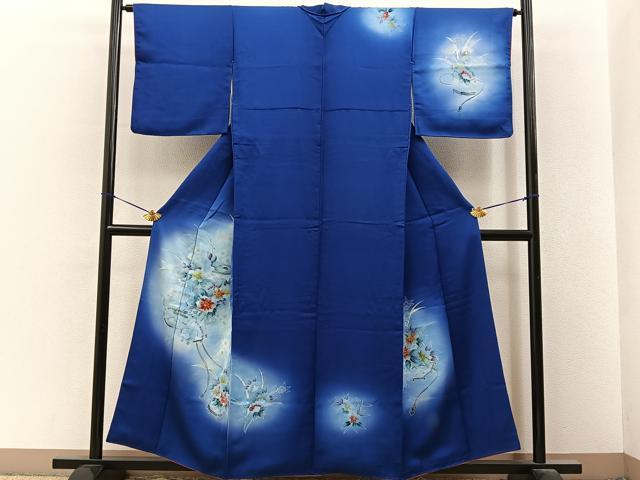 平和屋着物■訪問着 貝桶花文 暈し染め 金彩 正絹 逸品 BAAY6708hj