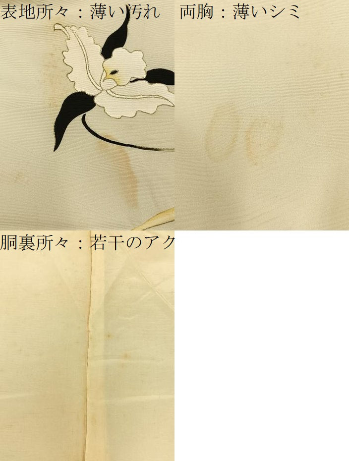 平和屋着物■訪問着 カトレア 暈し染め 金彩 正絹 逸品 BAAY6716hj
