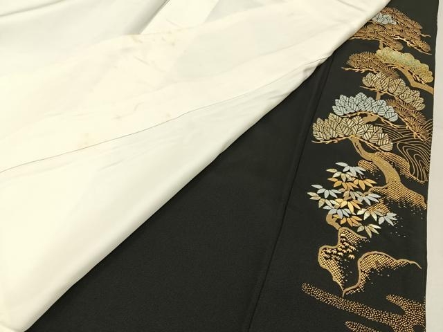 平和屋着物■豪華黒留袖 作家物 清水 金彩 正絹 逸品 BAAY6718hj