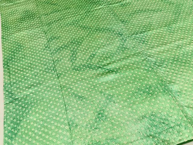 平和屋着物■上質な小紋 総絞り 暈し染め 正絹 逸品 BAAY6743hj