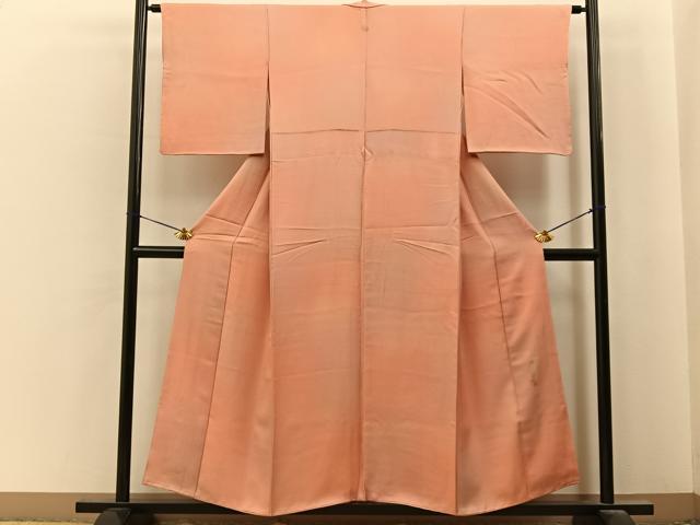 平和屋着物■本草木染作家 圓啓 小紋 霞文 暈し染め 正絹 逸品 BAAY6760hj