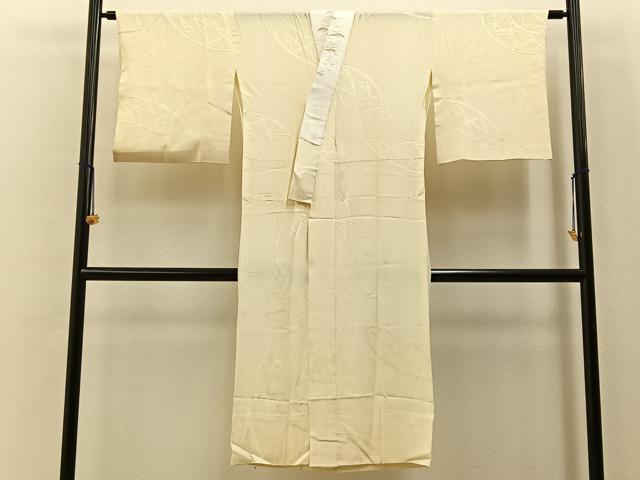 平和屋着物■長襦袢 無双仕立て 絞り 籬地紋 半衿刺繍 正絹 逸品 BAAY6761hj