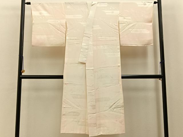 平和屋着物■長襦袢 無双仕立て 簪草花地紋 暈し染め 銀座おゝぎ屋扱い 正絹 逸品 BAAY6766hj