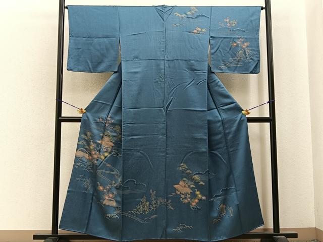 平和屋着物■訪問着 御所解文 金彩 正絹 逸品 BAAY6807hj