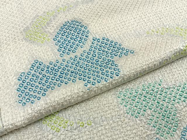 平和屋着物■上質な小紋 総絞り 風景文 正絹 逸品 BAAY6817hj
