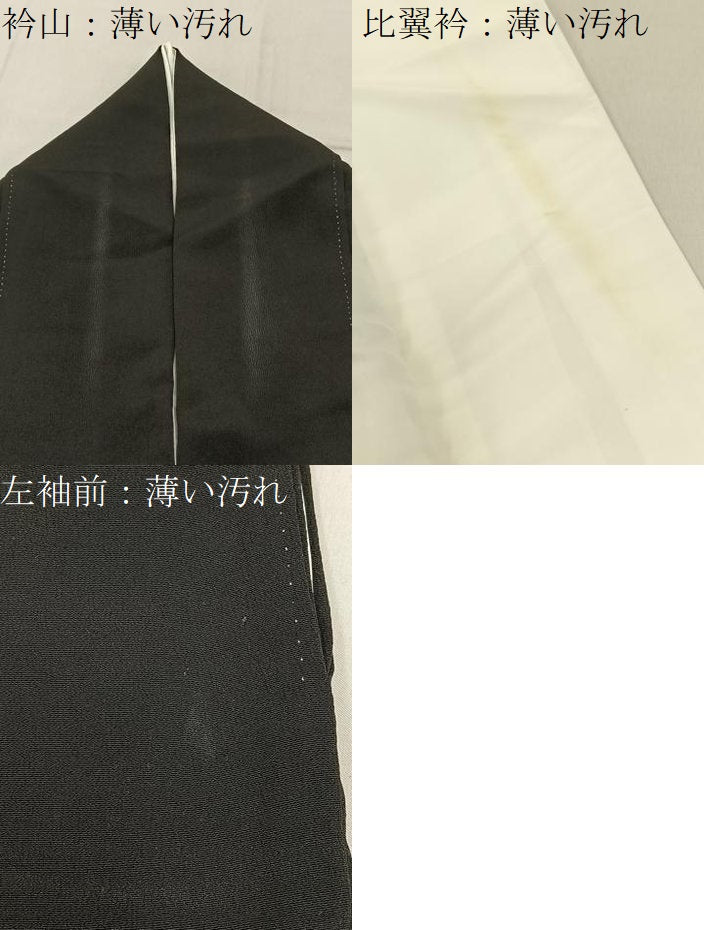 平和屋着物■豪華黒留袖 駒刺繍 檜扇吉祥花文 銀彩 正絹 逸品 BAAY6830hj