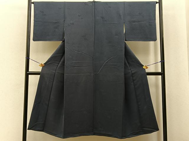 平和屋着物■上質な色無地 楓地紋 褐返色 正絹 逸品 BAAY6842hj