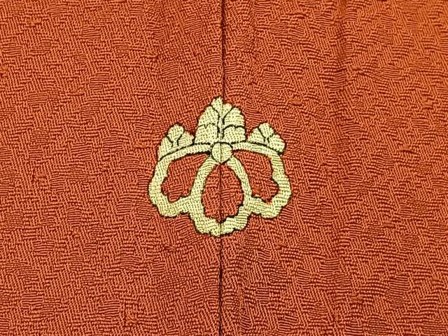 平和屋着物■上質な色無地 作家物 草木染 丹色 正絹 逸品 BAAY6858hj